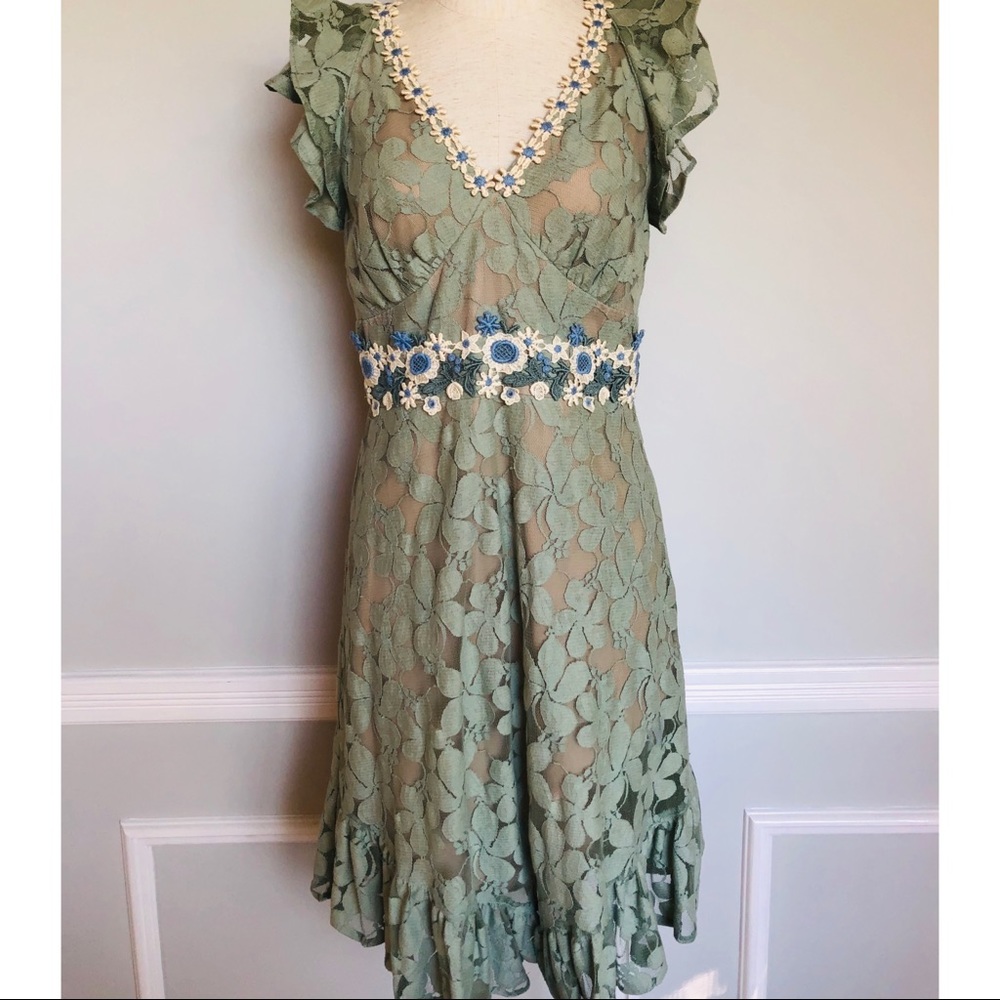 Anna Sui lace party dress size 4